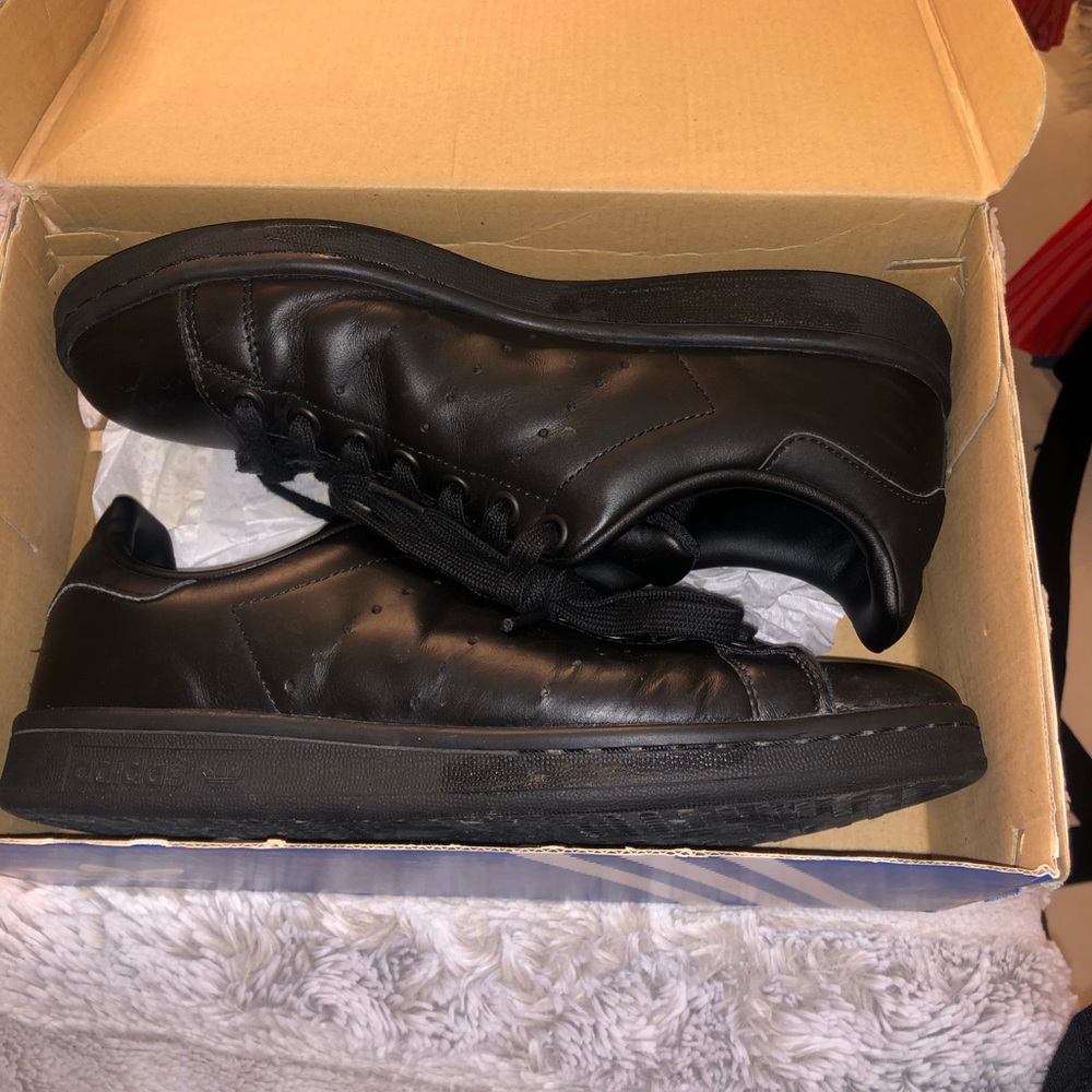 Stan smith all black addias